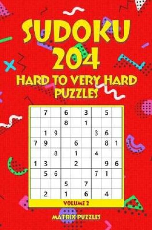 Cover of Sudoku 204 Hard to Very Hard Puzzles