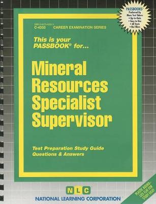 Cover of Mineral Resources Specialist III, IV (Supervisor)