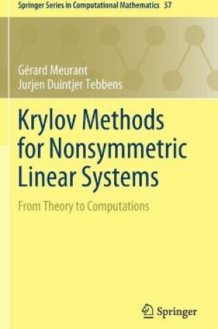 Cover of Krylov Methods for Nonsymmetric Linear Systems
