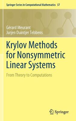 Book cover for Krylov Methods for Nonsymmetric Linear Systems