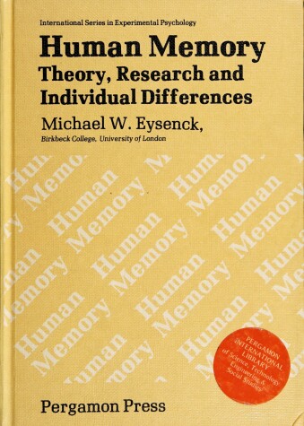 Book cover for Human Memory