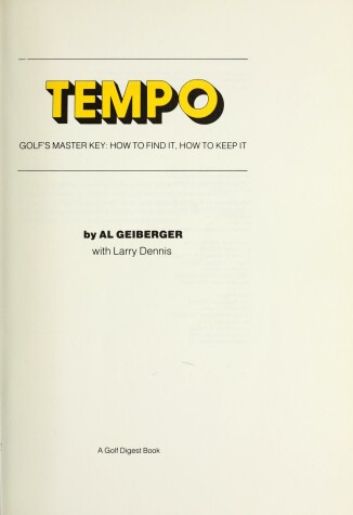 Book cover for Tempo