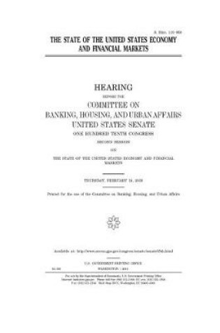 Cover of The state of the United States economy and financial markets