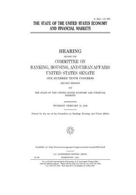 Book cover for The state of the United States economy and financial markets