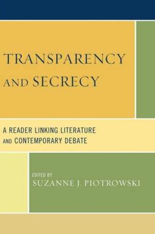 Cover of Transparency and Secrecy