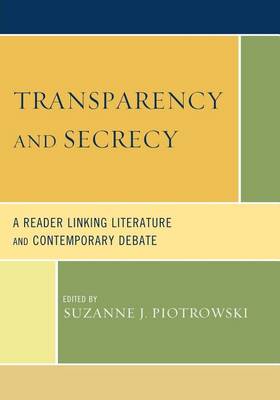 Book cover for Transparency and Secrecy