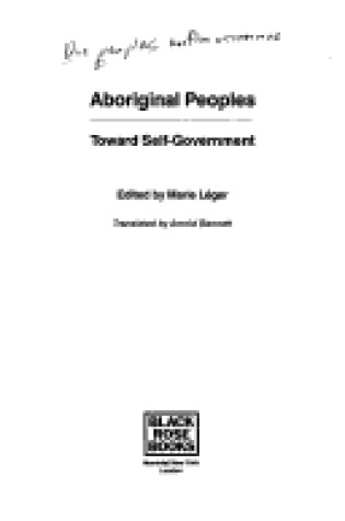 Cover of Aboriginal Peoples