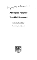 Cover of Aboriginal Peoples