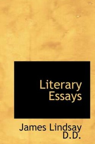 Cover of Literary Essays