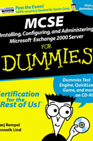 Cover of MCSE Installing, Configuring and Administering Microsoft Exchange 2000 Server For Dummies