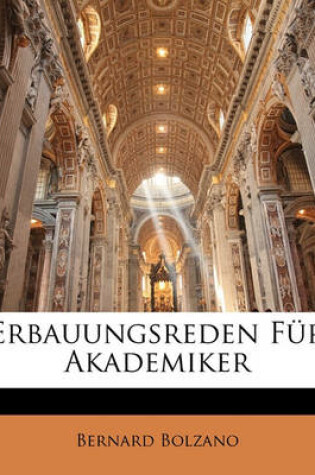 Cover of Erbauungsreden Fur Akademiker