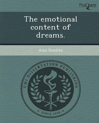 Book cover for The Emotional Content of Dreams