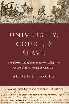 Book cover for University, Court, and Slave