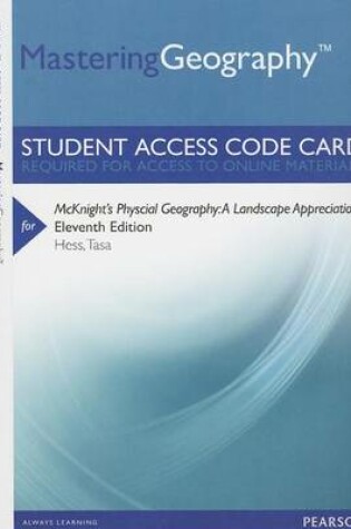 Cover of Mastering Geography -- Standalone Access Card -- for McKnight's Physical Geography