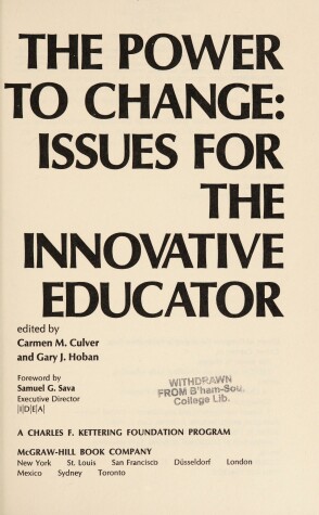 Book cover for Power to Change