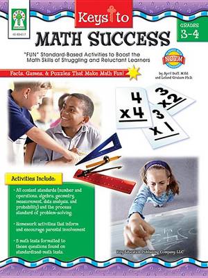 Book cover for Keys to Math Success, Grades 3 - 4