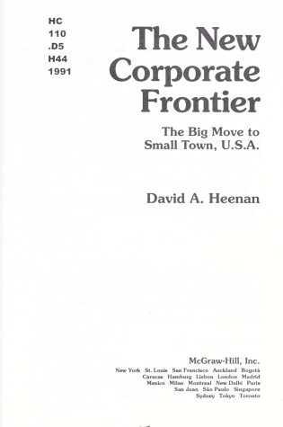 Cover of New Corporate Frontier