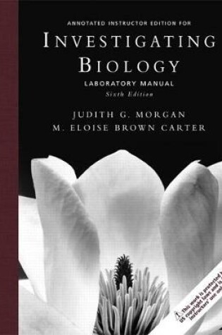 Cover of Annotated Instructor Edition for Investigating Biology