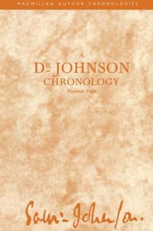 Cover of A Dr Johnson Chronology