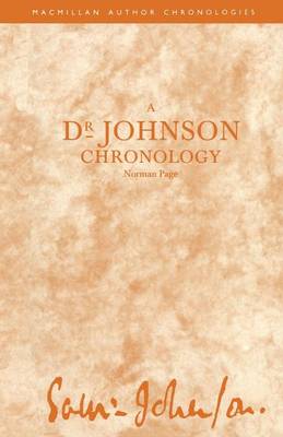 Book cover for A Dr Johnson Chronology