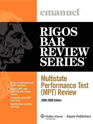 Book cover for Multistate Perfomance Test (Mpt) Review