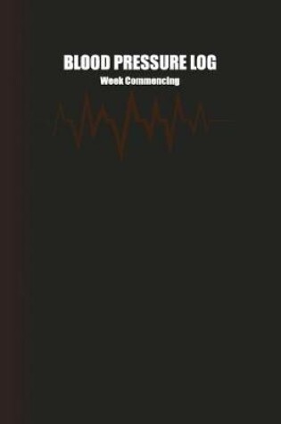 Cover of Blood Pressure Log Week Commencing