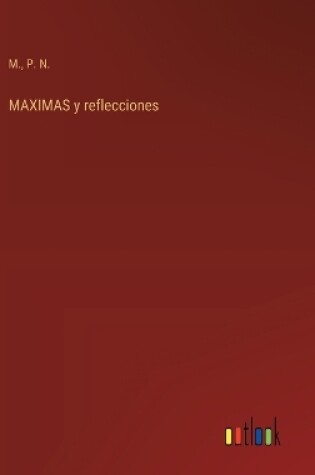 Cover of MAXIMAS y reflecciones