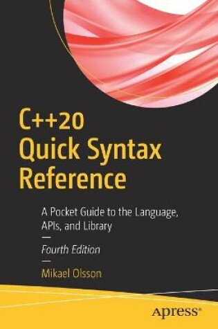 Cover of C++20 Quick Syntax Reference