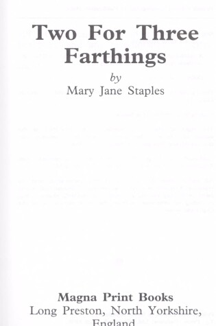 Cover of Two for Three Farthings