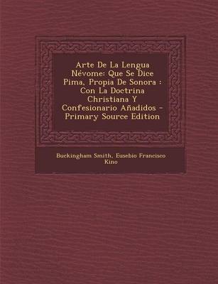 Book cover for Arte de la Lengua Nevome