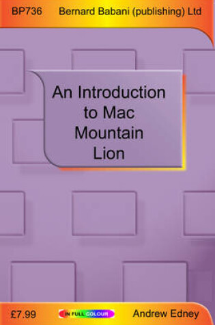 Cover of An Introduction to Mac OS X Mountain Lion
