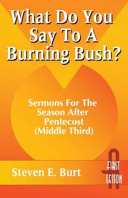 Book cover for What Do You Say to a Burning Bush?