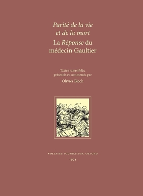 Book cover for Parite de la Vie et de la Mort