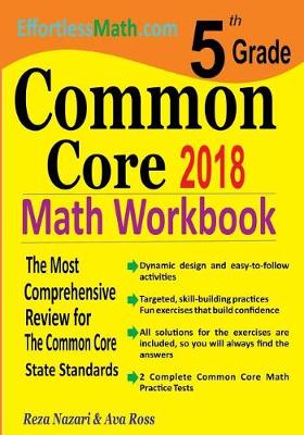 Cover of 5th Grade Common Core Math Workbook