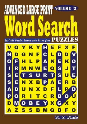 Book cover for ADVANCED LARGE PRINT Word Search Puzzles, Vol. 2