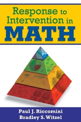 Cover of Response to Intervention in Math