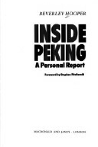 Cover of Inside Peking