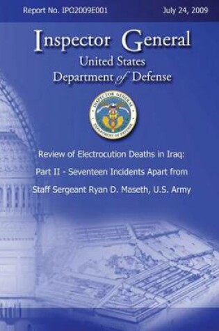Cover of Review of Electrocution Deaths in Iraq