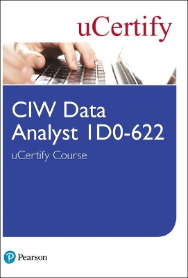 Book cover for CIW Data Analyst 1D0-622 uCertify Course Student Access Card