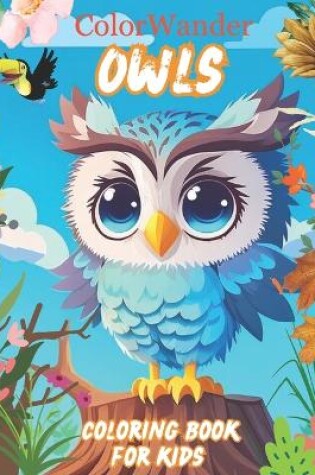 Cover of Owl Coloring Book for kids