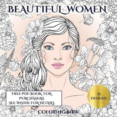 Book cover for Beautiful Women Coloring Book