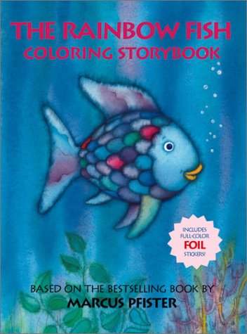 Book cover for Rainbow Fish Colouring Story B