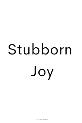 Book cover for Stubborn Joy