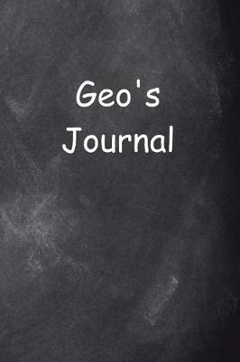 Cover of Geo Personalized Name Journal Custom Name Gift Idea Geo