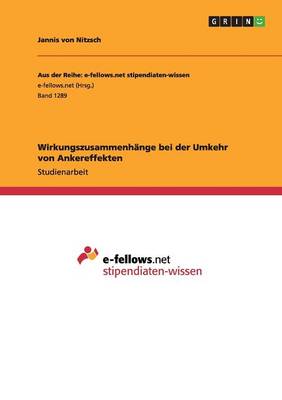 Book cover for Wirkungszusammenhange bei der Umkehr von Ankereffekten