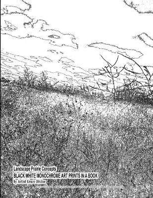 Book cover for Landscape Prairie Concepts BLACK WHITE MONOCHROME ART PRINTS IN A BOOK by Artist Grace Divine