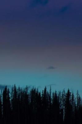 Book cover for Pine Trees with Ombre Blue Sky