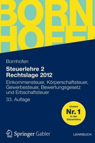 Cover of Steuerlehre 2 Rechtslage 2012