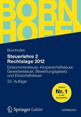 Book cover for Steuerlehre 2 Rechtslage 2012