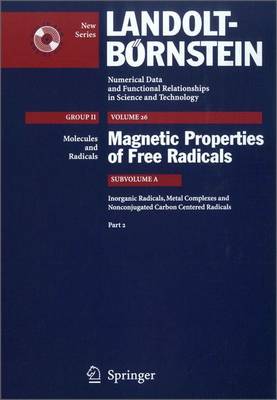Cover of Inorganic Radicals, Metal Complexes and Nonconjugated Carbon Centered Radicals 2